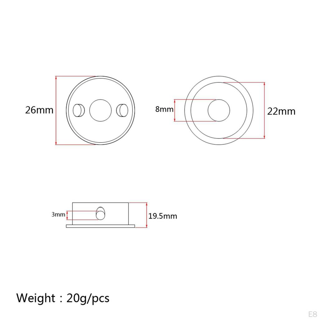 Metal Polerowany z Śrubami Montażowymi Części