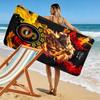 Galatasaray Glory Print Beach Towel, Large Soft Quick Dry Towel for Beach Camping Swimming