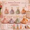Handmade Beaded Dress DIY Kit for Crafting and Decoration Elegant Miniature Dress Model with Detailed Beadwork for Home Display