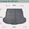 Car Rear Trunk Mat For Honda CRV CR-V 2007 2008 2009 2010 2011 Tailored Cargo Liner Boot Floor Tray Carpet Protector Mud Kick