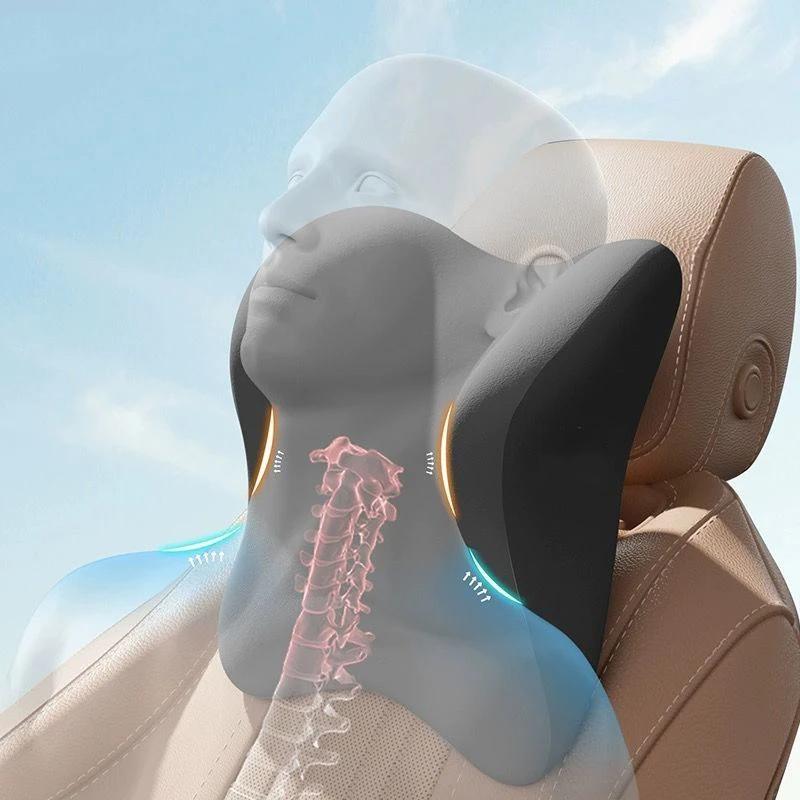 Apoio lombar para encosto de cabeça de carro Almofada lombar Almofada de espuma de memória Almofada lombar para encosto Almofada de pescoço confortável para carro Acessórios para carro