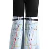 High-Waisted Distressed Patchwork Denim Jeans Women Slim Fit Straight To Flared Leg Streetwear Style