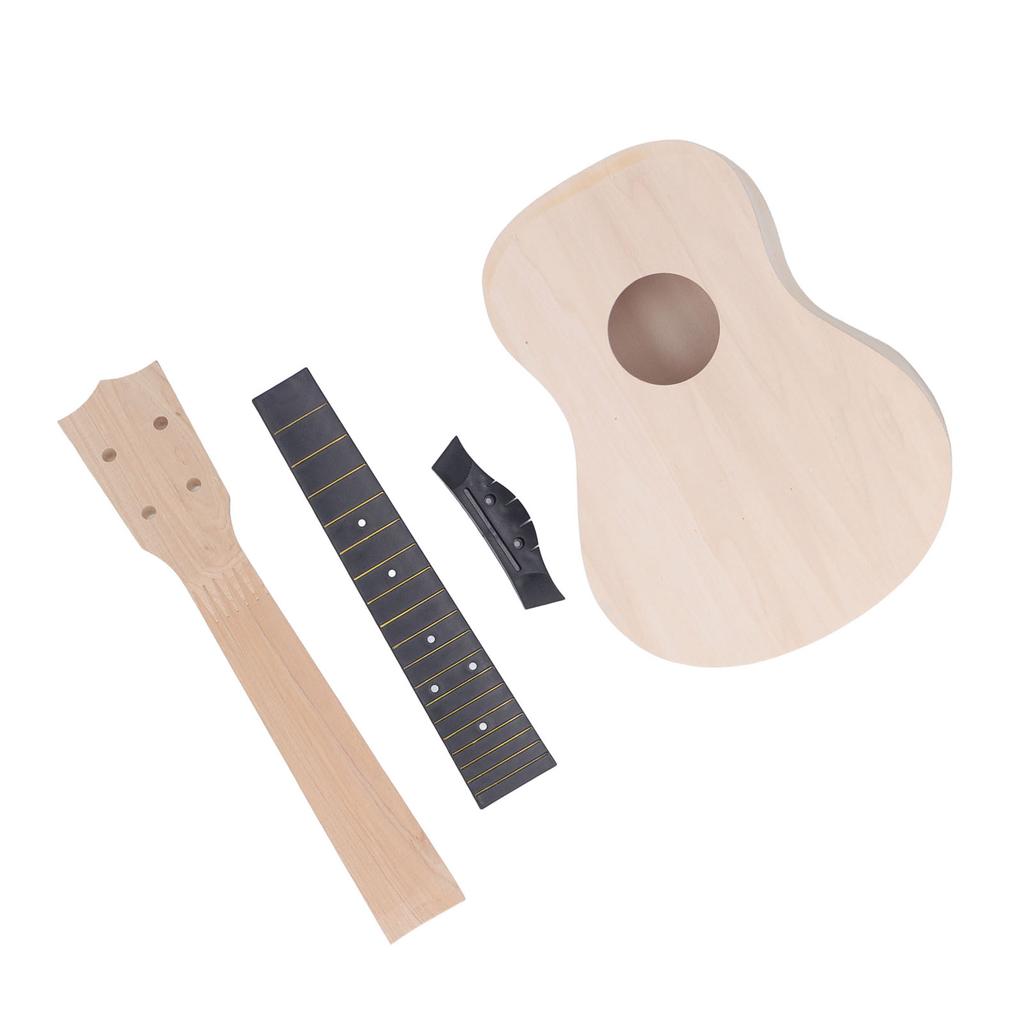 Kit de ukulele de bricolaj 24 inch pictură manuală din mahon ukulele de concert pentru copii