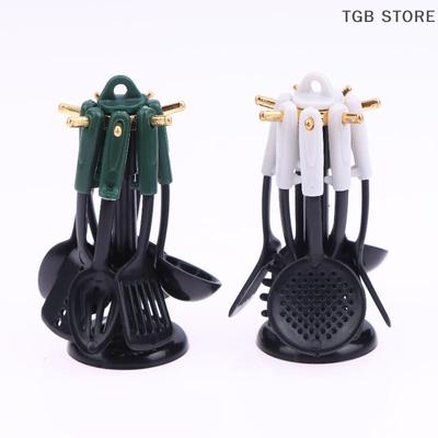 1Set Mini Plastic Spatula Utensils Model Mini Kitchenware Models Shooting Scene Props