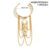 Ingemark Vintage Punk Tassel Link Open Upper Arm Bracelet for Women Goth V Shape Pendant Adjustable Bangles Couple Jewelry Gift