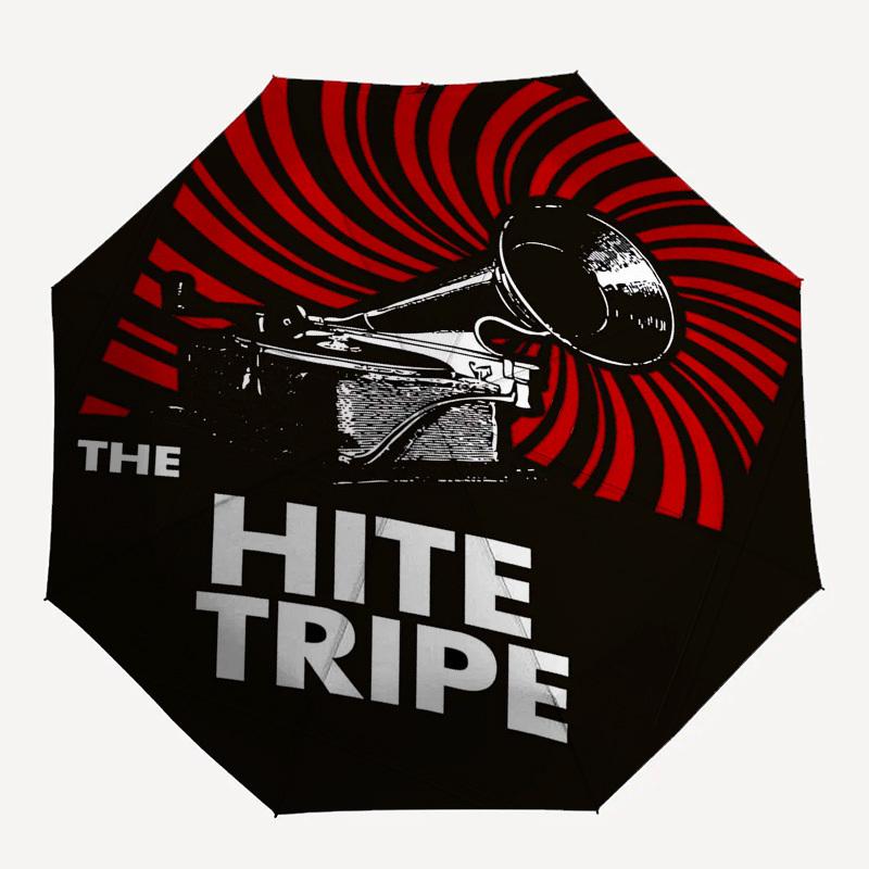 

1pc THE WHITE STRIPES Automatic Open,Windproof, Compact Travel Umbrella, Gift for Birthday, Christmast93072
