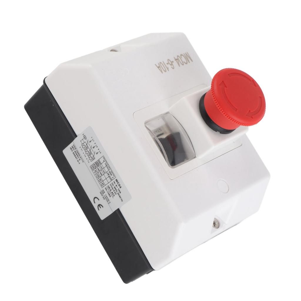 Motor Protection Circuit Breaker IP55 Waterproof Knob Type Switch with Emergency Stop 6‑10A 230 240V 400 415V 500V 690V