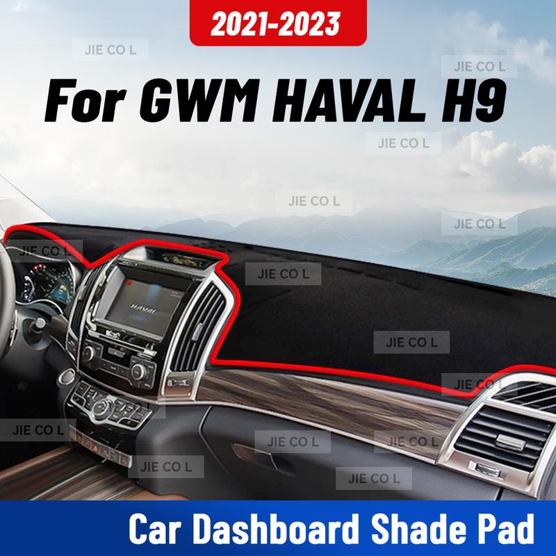 For GWM HAVAL H9    Car Dashmat Anti-UV Dashboard Cover Dash Mat Sunshade Cushion Carpet Protective Accessories
