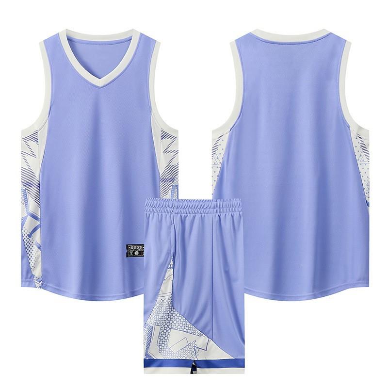 Men Women Basketball Uniform Set Quick Dry Breathable Sleeveless Jersey Training Game Wear Adults