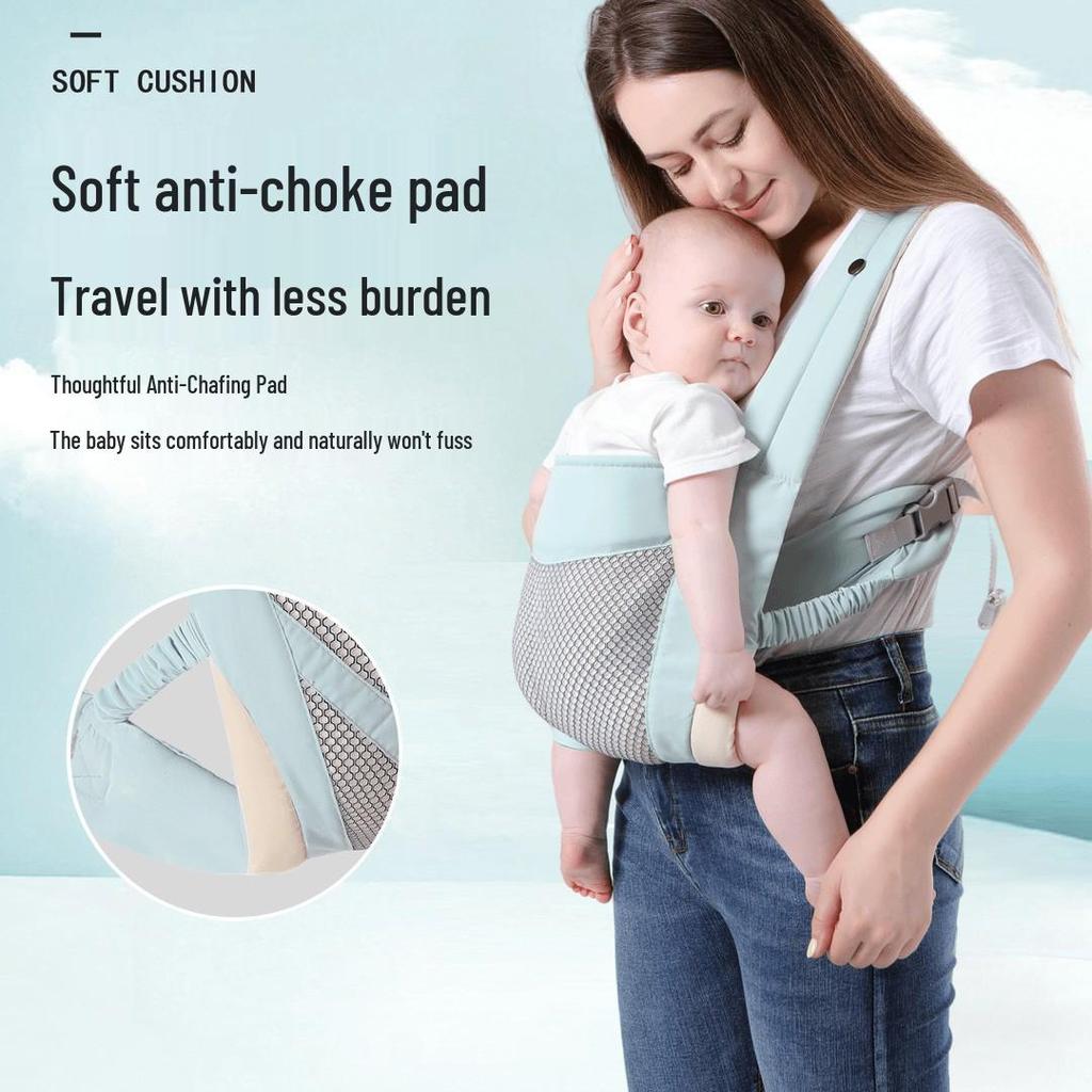 Baby-bærer: Premium midjepall og frontvendt bæresele for nyfødte og småbarn