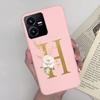 Flower Letters Case For Vivo Y22 2022 Y22S Matte Silicon Soft TPU Back Phone Cover For VivoY22 Y 22 22S Case Funda Bumper Shell