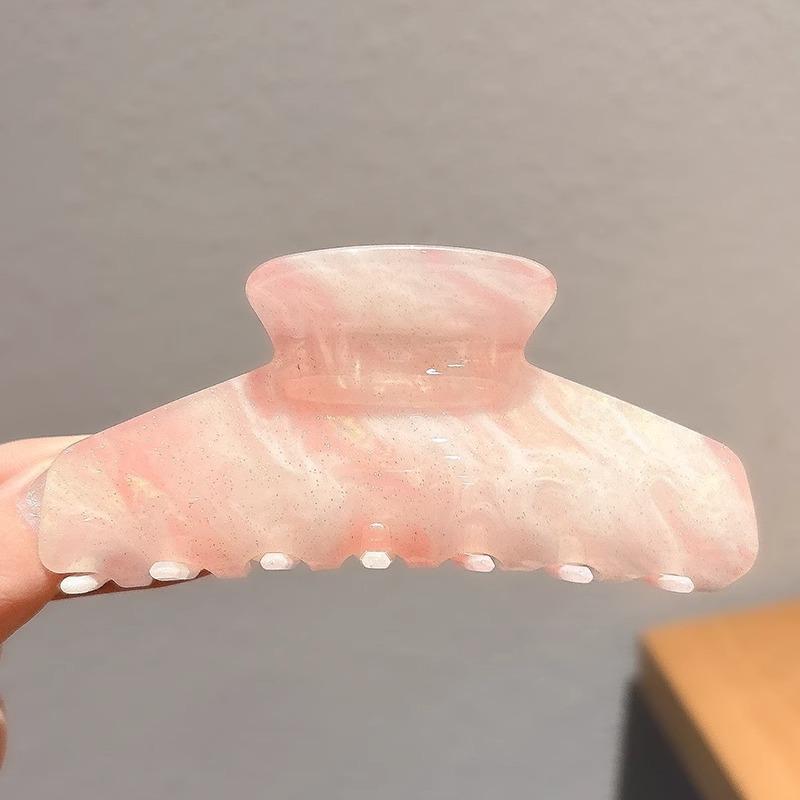 Light Colour Shiny Hair Claw Classic Style Eco-Friendly Acrylic Hair Claw Clips Hair Accessories For Women Girls