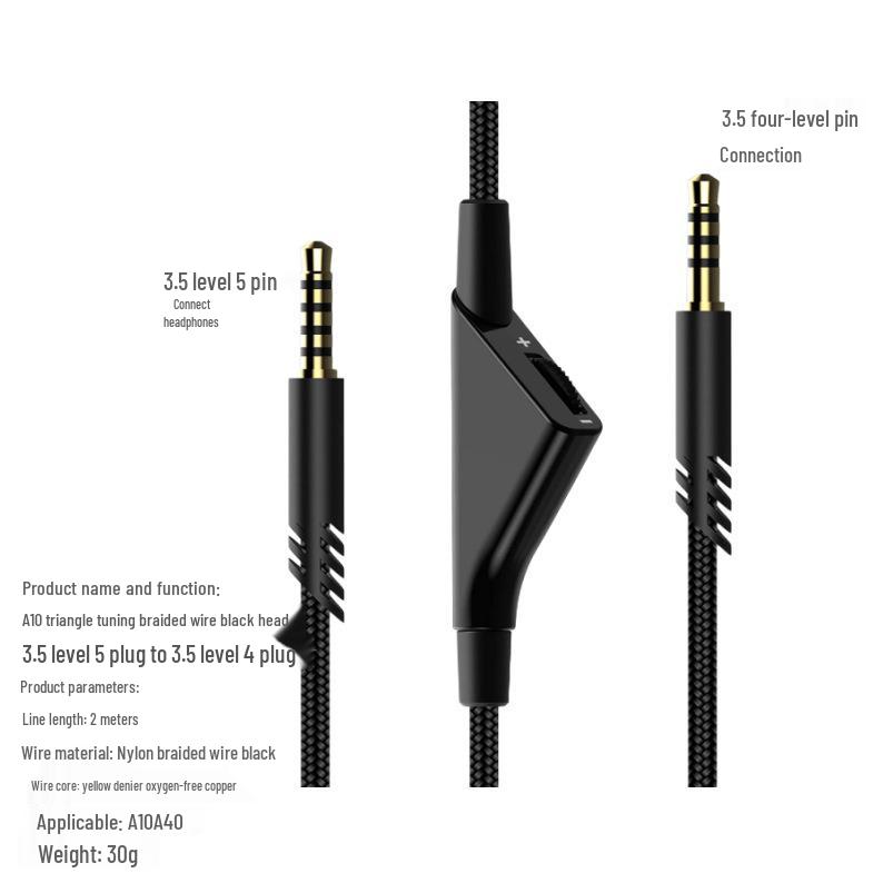 

Astro A10/A40 Gaming Headset Audio Repair Cable, 2m Braided Replacement