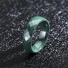 Fede nuziale in ceramica unisex da 6 mm, anello nero bianco verde blu lavanda per donna e uomo, ipoallergenico, taglia USA 5-12