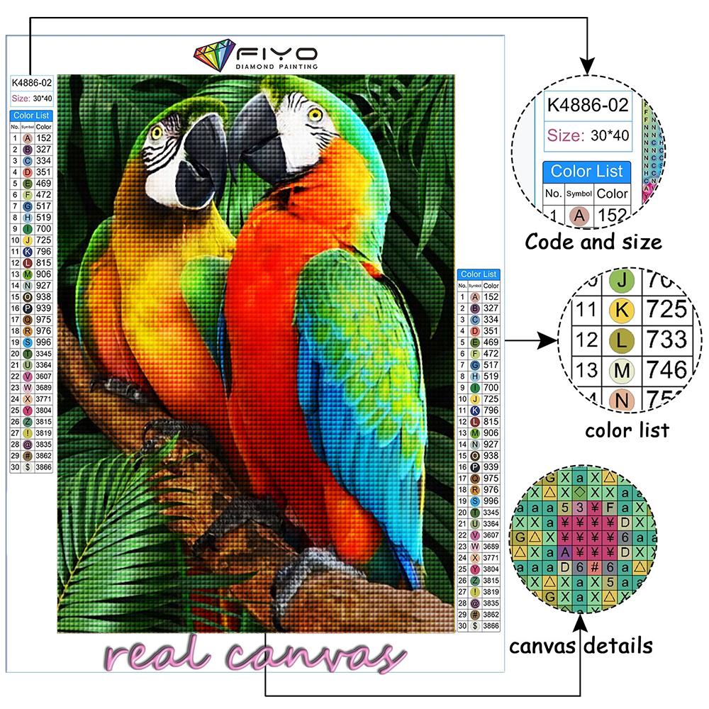 5D Diamond Painting Animal DIY Diamond Embroidery Rhinestone Home Decoration