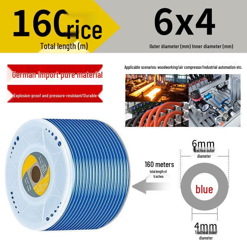 Przezroczysty wysokociśnieniowy wąż powietrzny PU odporny na wybuchy do kompresorów powietrza (Rozmiary: 6/8/10/12/14/16mm)