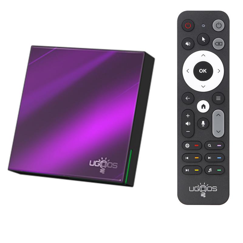 

Приставка Ugoos SK4: S905X5M-J, 4 ГБ/64 ГБ, Android 14, 4K HD, Bluetooth ТВ-приставка EU plug