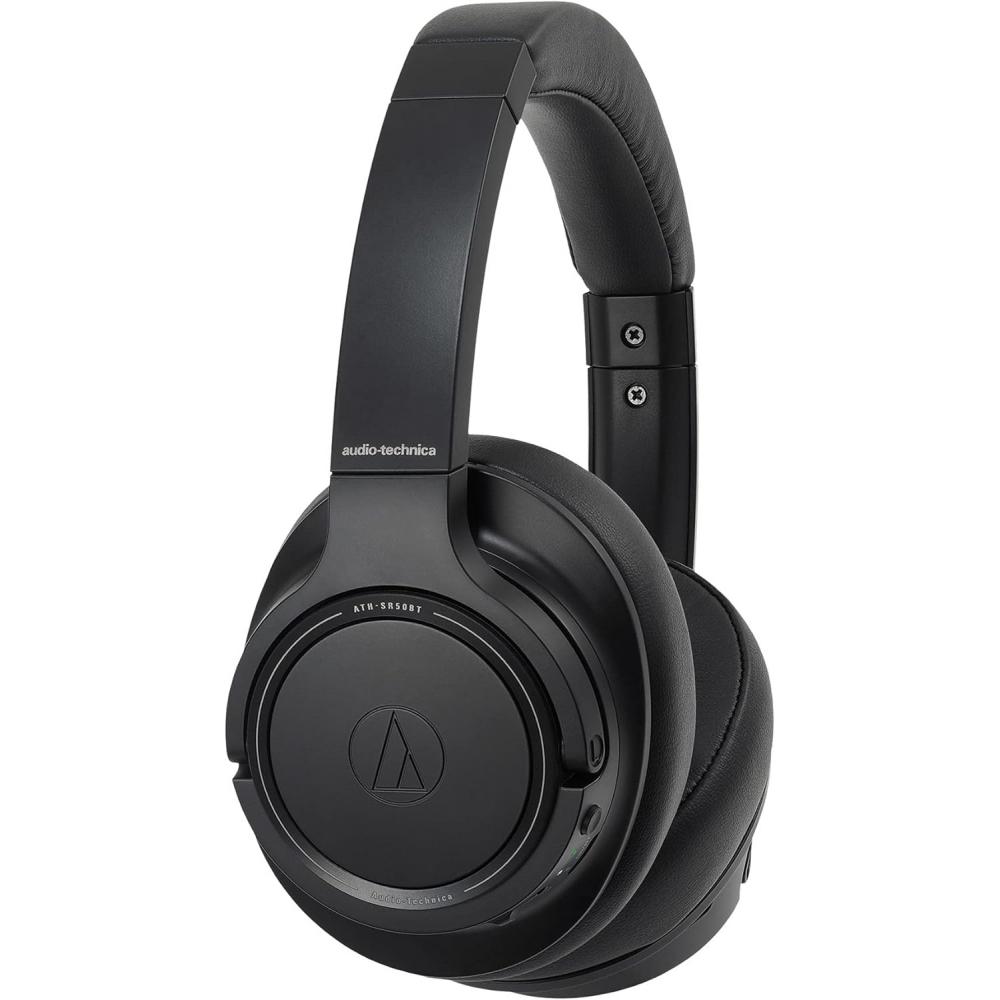 Audio Technica Audio Technica Ath Sr50bt Bluetooth Wireless Over Ear Headphones  Black  With Knox gEar StAnd And Protective Case Bundle  3 Items 