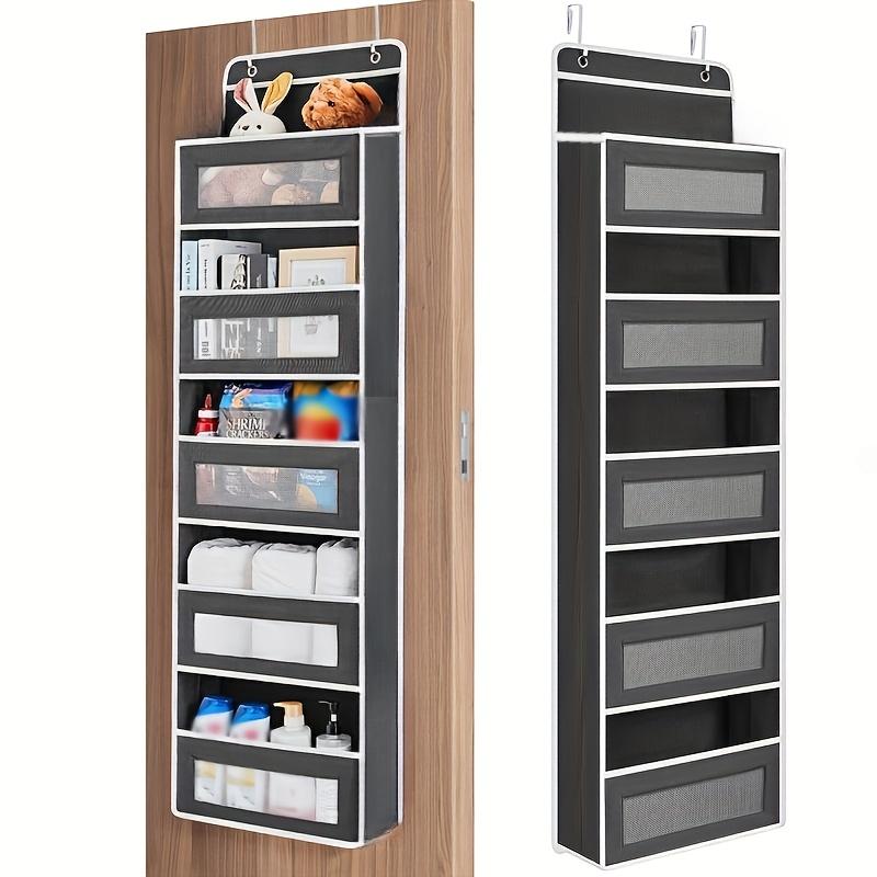 5/4/2-Shelf Hanging Storage Organizer - Behind Door, Anti-Tilt, 5 Large Capacity Pockets, Suitable for Bedroom, Bathroom