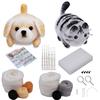 1 Set Diy Gift Needle Felting Tool Dog Wool Needle Felting Kit Non-Finished Cat Handmade Wool Felting Material Package Doll Toy