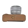 Palm Print PU Leather Camera Half Case for Fujifilm XM5 Fuji X-M5 Bottom Opening Cover With Hand Strap