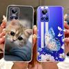 Für Realme GT Neo 3 80W Hülle RMX3561 RMX3560 Süße Katze Glückskarpfen Bemalte Abdeckung Weiche Silikonhüllen Für Realme GT Neo3 150W Fundas