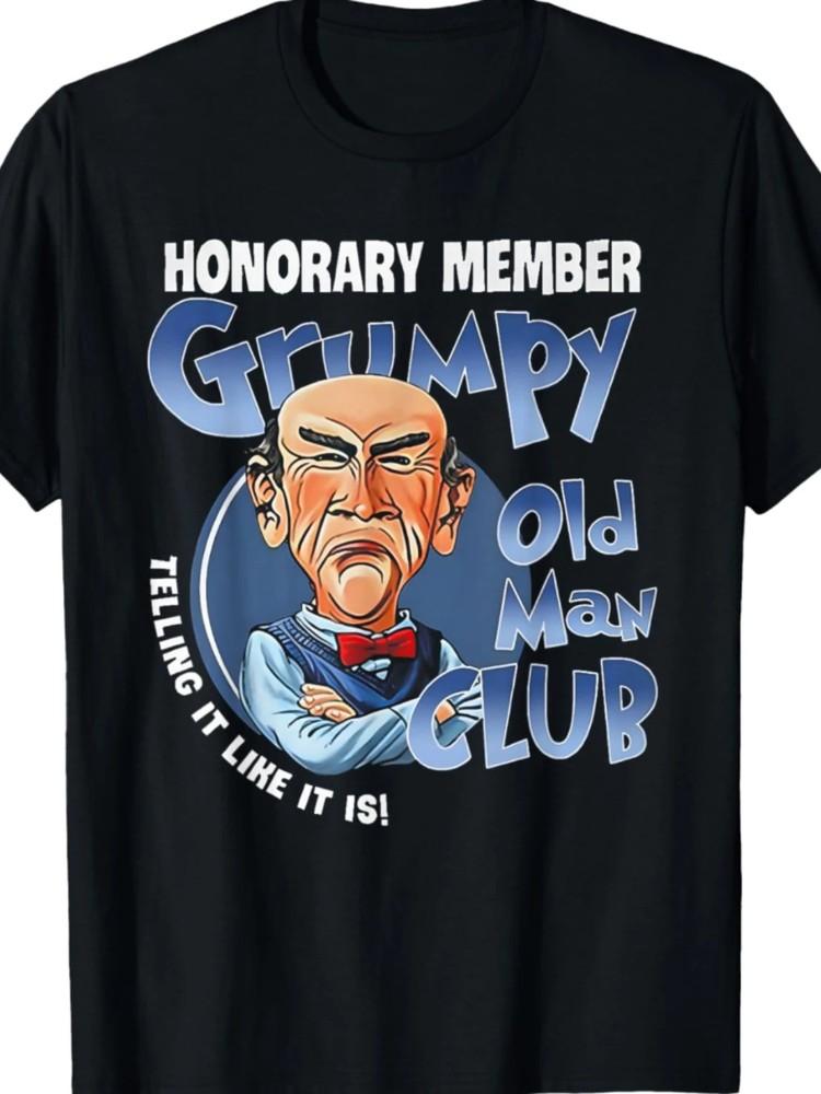 Cotton Grumpy Old for Man Club Honorary Member T-Shirt | 034;Telling It Like It Is Unisex T-Shirt XXXXL