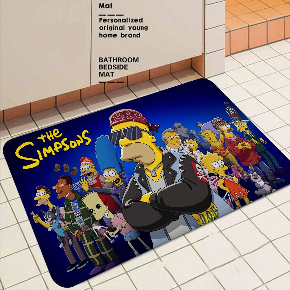 S-Simpson T-Treehouse Of Horror Floor Mat Nordic Style Home Doormat Bathroom-Toilet Mats Bedroom Hotel Decor Mat