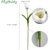 Set of 12 White Tulips Artificial Flowers Real Touch with Long Stems Faux Realistic Tulips Flowers 20 Inches That Look Real for Home Office Wedding