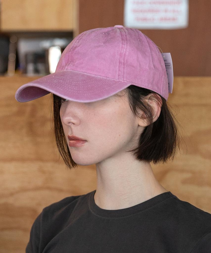 Chaebteo Standard Stone-Washed Ball Cap-Pink