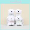 Cute Plush Dog Keychain Lovely Stuffed Animal Bag Charm In Green Blue White Pink