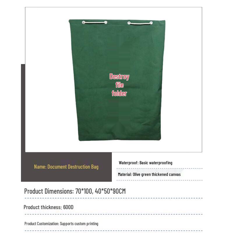 Yilan Heavy-Duty Canvas Document Storage Bag