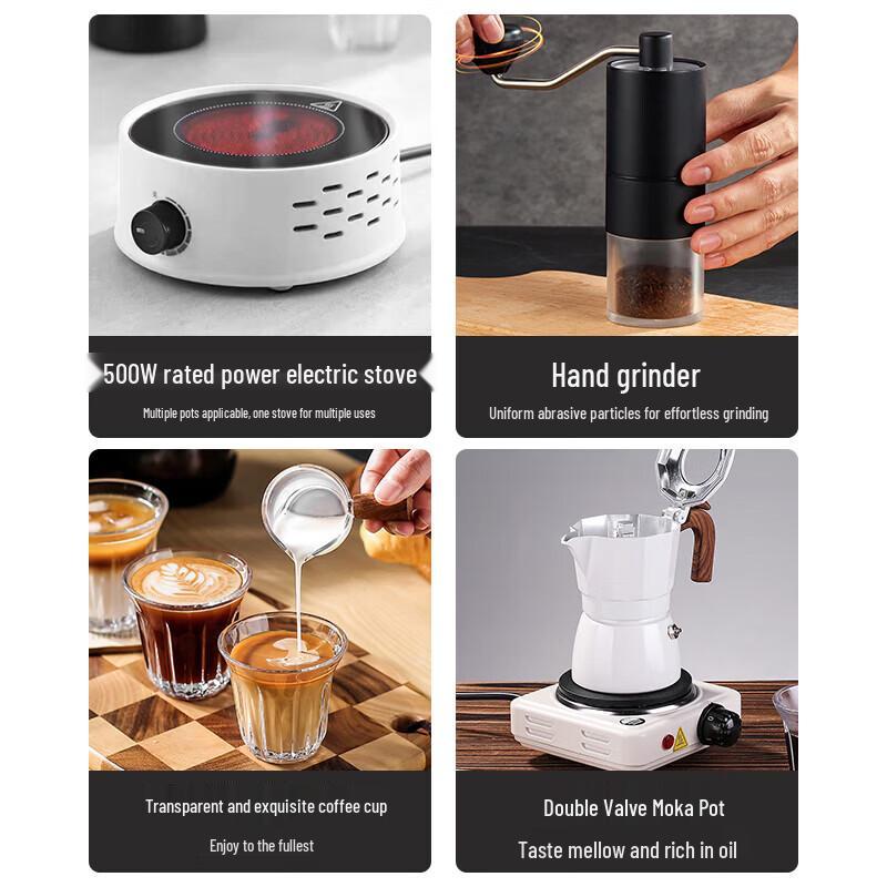 Jiazhi Li 10-Piece Moka Pot & Insulated Mug Gift Set