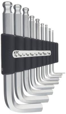 Kyoto Tool Ball Point Standard Hex Wrench 9 HLD2009B (KTC) High-Grade L-Shaped Set, Pieces,