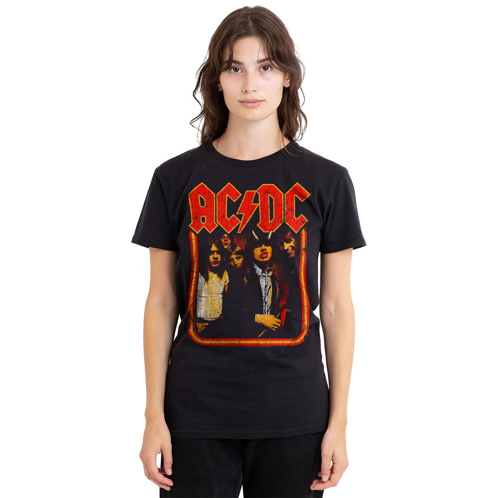 AC/DC Unisex Adult Group Distressed T-Shirt