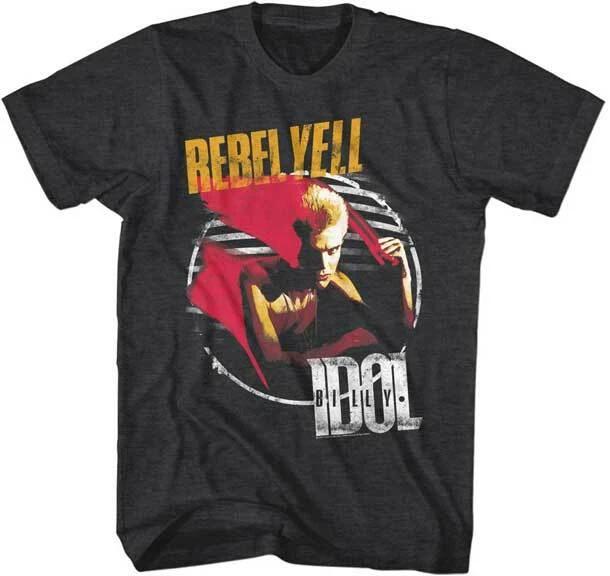 Billy Idol Rebel Yell Men s T Shirt Punk Rock Music Concert Tour Merch XL