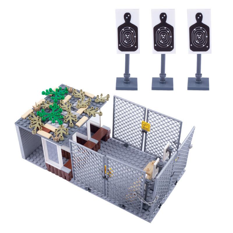 Toys Model Military Accessories Model WW2 Building Blocks Battlefield Blockhouse Sentry Tower Command Post Bunker Gift