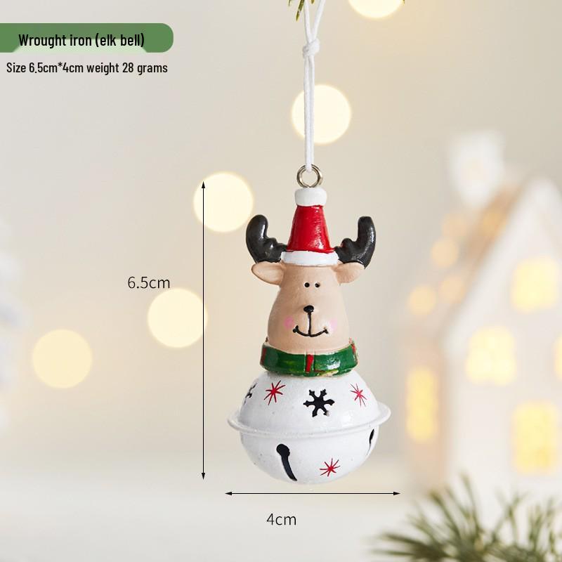 2025 Iron Art Christmas Decorations: Small Santa, Reindeer, Snowman Mailbox Ornaments.