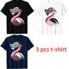 Cool Animal Flamingo Pattern Print Women's T-shirt Summer Men's and Women's Casual Fashion Tops Women's Short Sleeve T-shirt Oversize Clothing