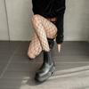 Star Accents Fishnet Pantyhose Diamond Mesh Mesh Stockings Sexy Party Hosiery  Stage Performance