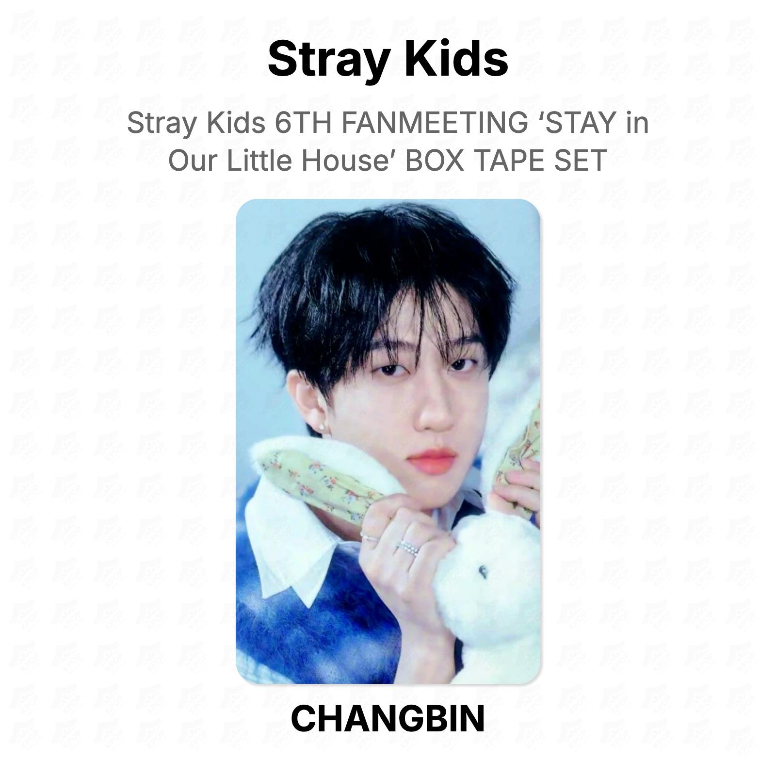 Stray Kids 6TH FANMEETING ‘STAY in Our Little House’ BOX TAPE SET Official Photocard CHANGBIN