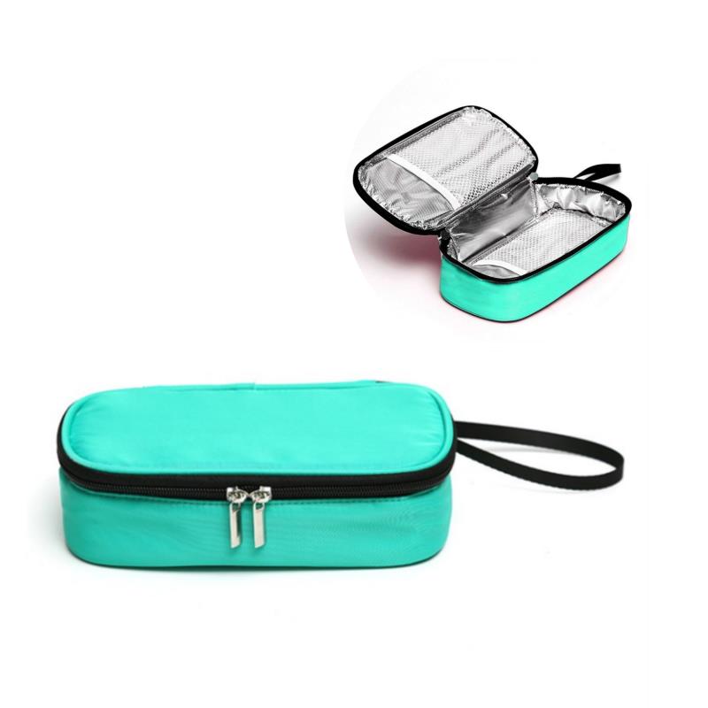 5Colors Insulin Cooling Bag Portable Diabetic Pocket Pill Protector Waterproof Thermal Insulated Medical Cooler Without Gel