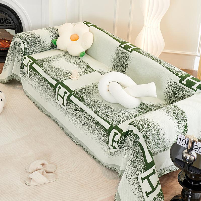 Chenille Sofa Towel Non-Slip Nordic Style Simple Modern Four Seasons Universal Cover Cover Sofa Blanket Cushion Full Cover Towel