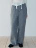 ETMON Fur Banding Pants, Charcoal