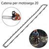 20 Inch Chainsaw Chain 76 Drive Link Alloy Steel Replacement Chain Sharp Heavy Duty Lumber Cutting Attachment