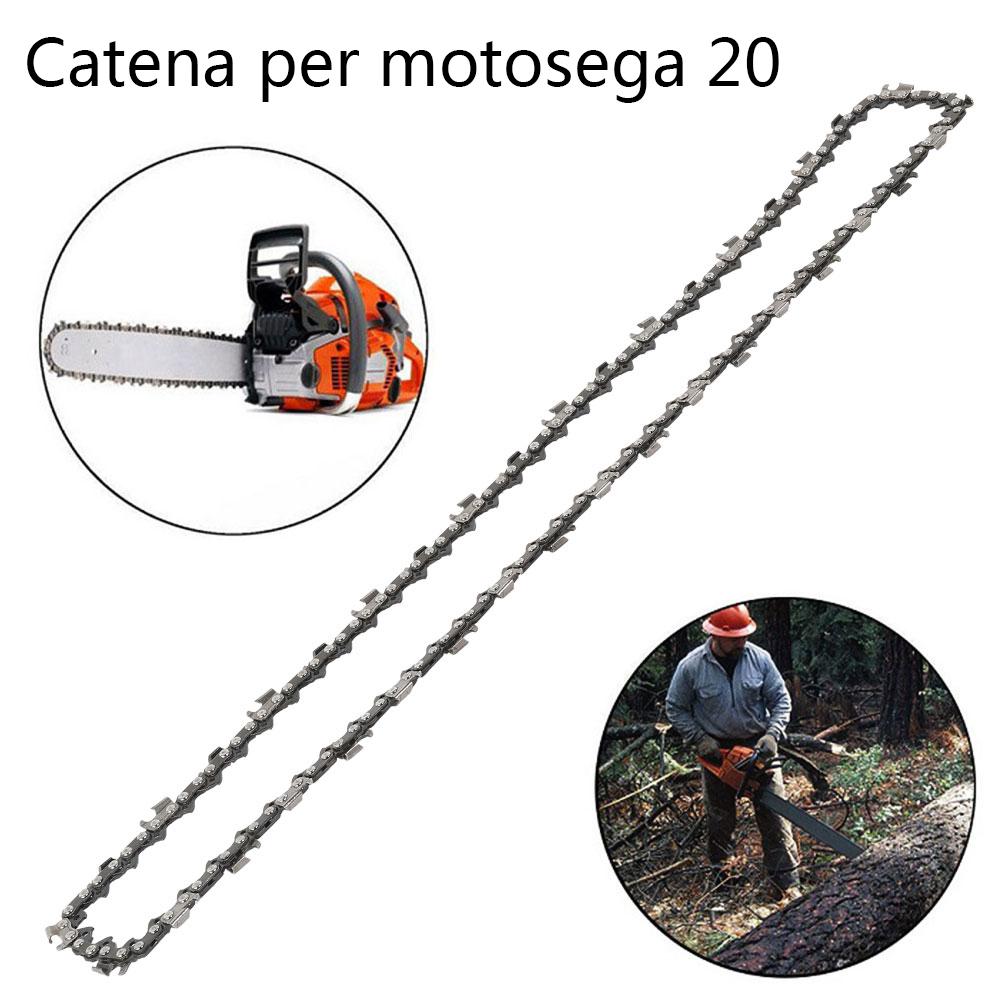 20 Inch Chainsaw Chain 76 Drive Link Alloy Steel Replacement Chain Sharp Heavy Duty Lumber Cutting Attachment