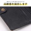 [Rename] Genuine Leather Wallet, Notebook Style, Black, RPL70058