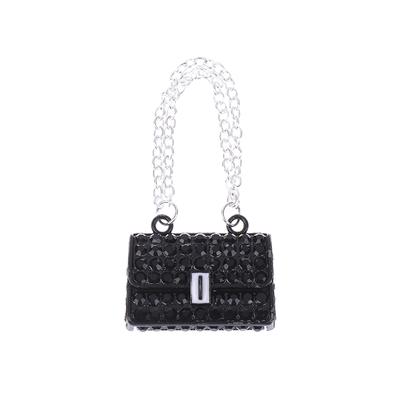 Fashionable Dollhouse Metal Chain Bag Pack Doll Bag Miniature Shopping Handbag For Clothes Accessories