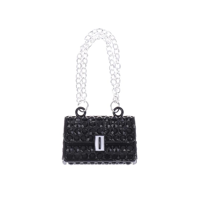 Fashionable Dollhouse Metal Chain Bag Pack Doll Bag Miniature Shopping Handbag For Clothes Accessories