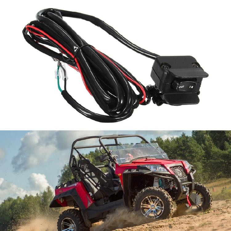 Winch Rocker Switch Kit Handlebar Mount Control Line 3 Meters Suitable for ATV